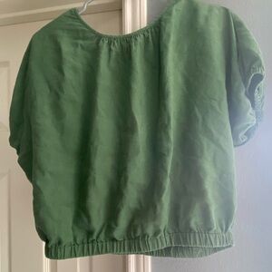 Madewell Green Blouse